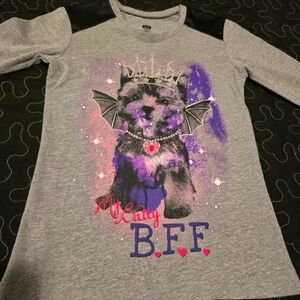 Halloween‎ My Batty BFF Girl's Princess Bat Dog Long Sleeve Shirt. Size 4/5 XS